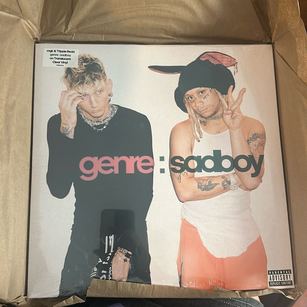 mgk & trippie redd genre: sadboy on translucent clear vinyl